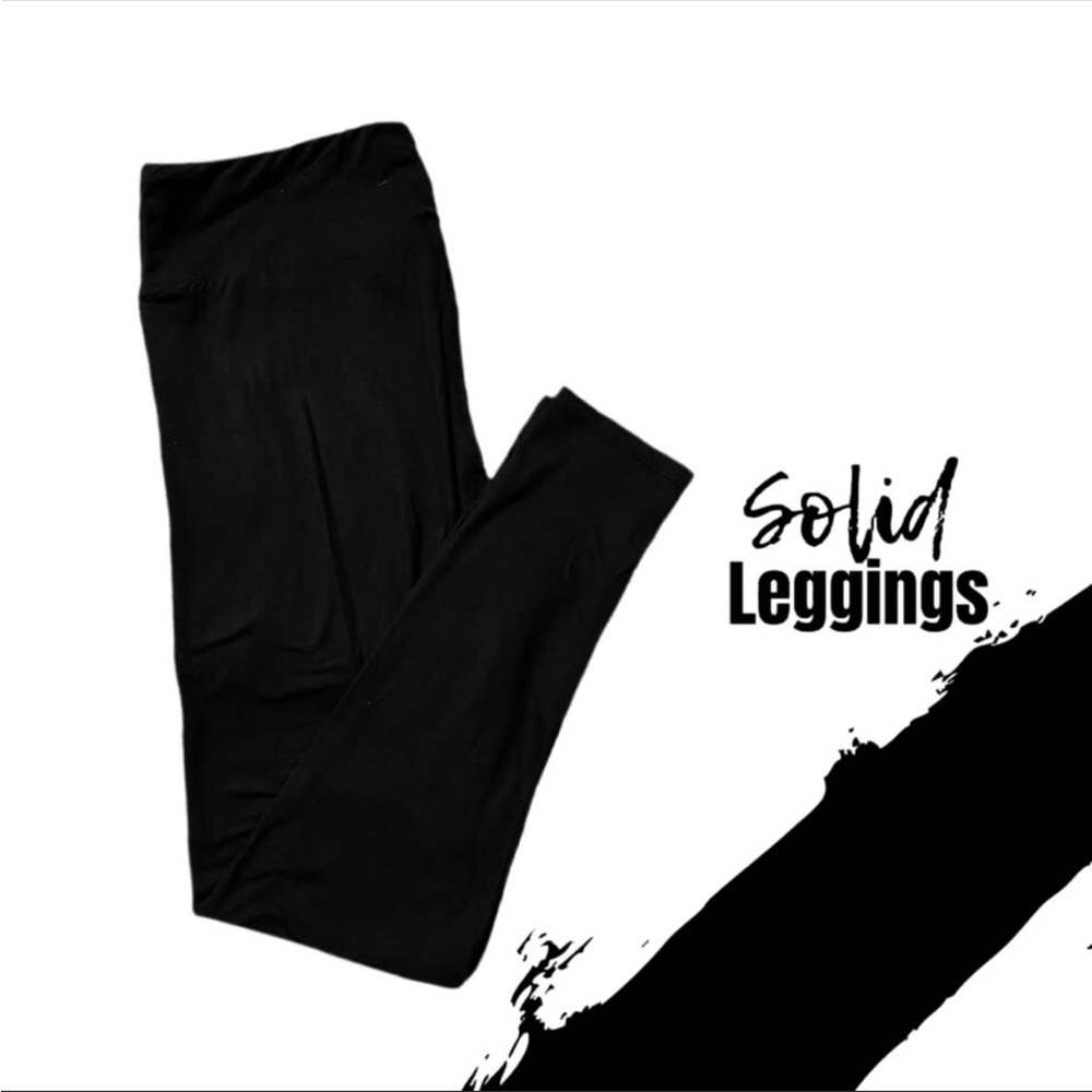LuLaRoe TC2 black leggings (2 pairs)